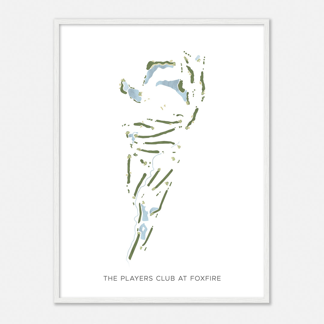 Print of The Players Club At Foxfire Modern Map