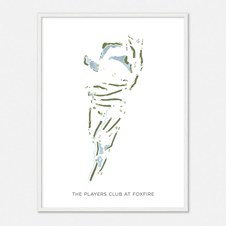 Print of The Players Club At Foxfire Modern Map