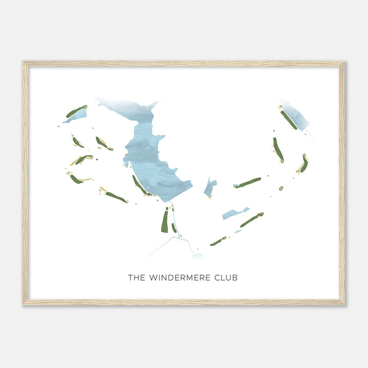 Print of The Windermere Club Modern Map