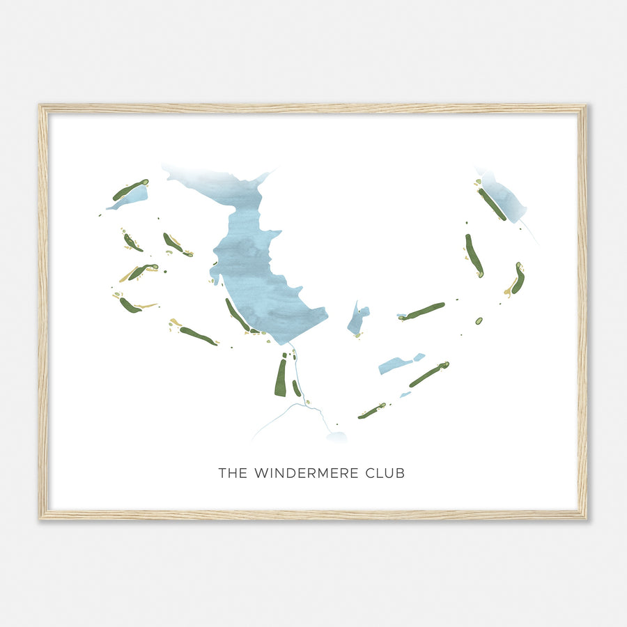 Print of The Windermere Club Modern Map
