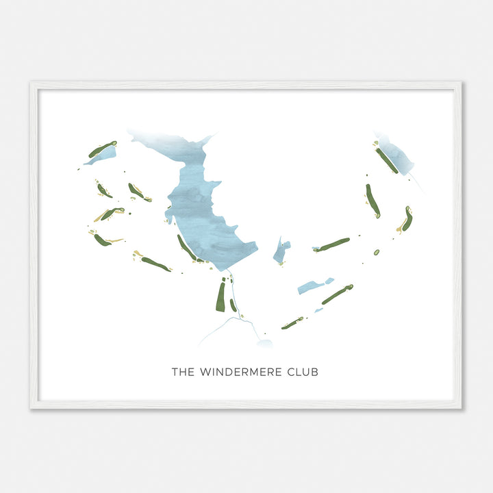 Print of The Windermere Club Modern Map