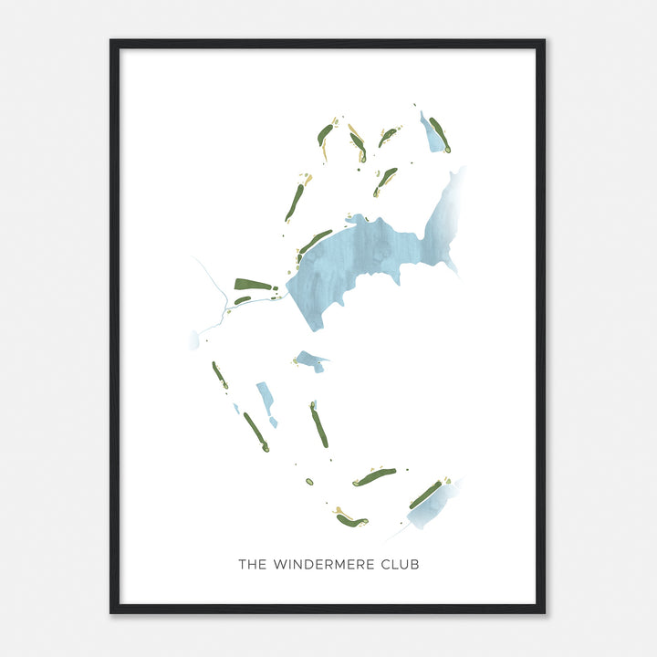 Print of The Windermere Club Modern Map