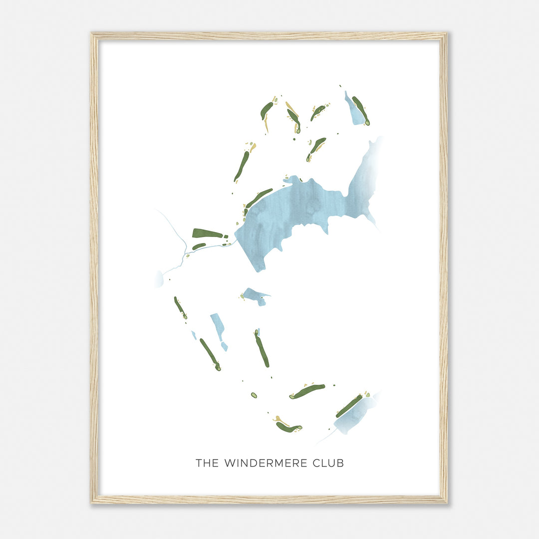 Print of The Windermere Club Modern Map
