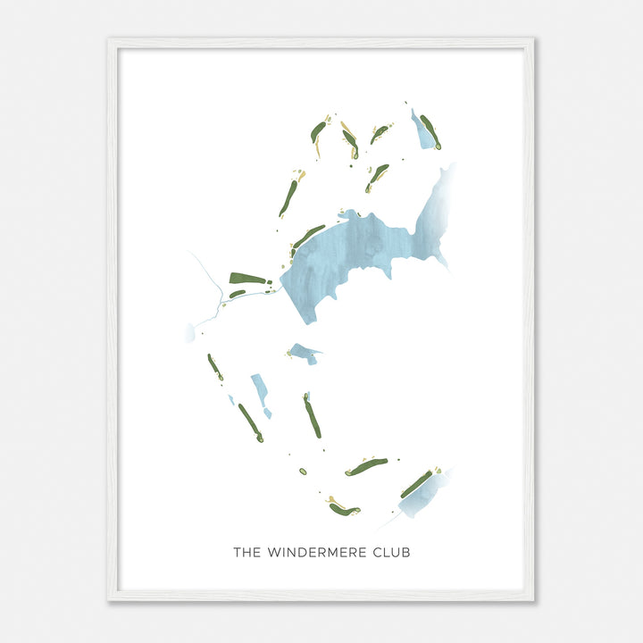 Print of The Windermere Club Modern Map