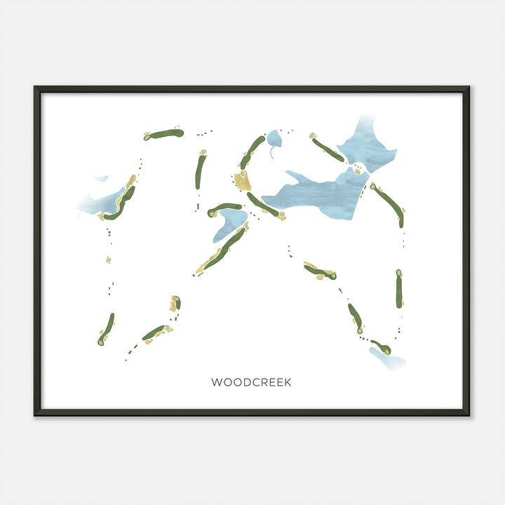 Print of Woodcreek Modern Map
