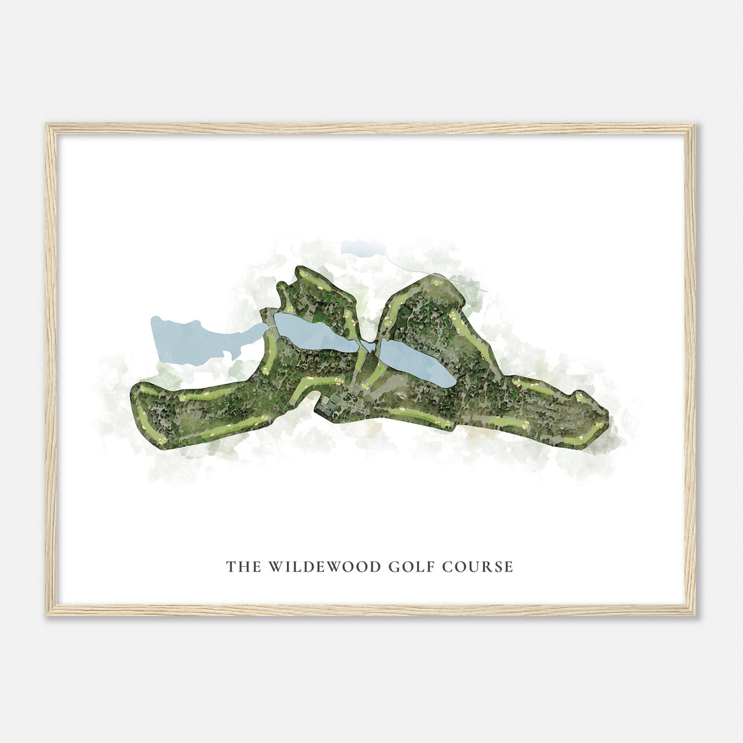 Print of The Wildewood Golf Course Classic Map