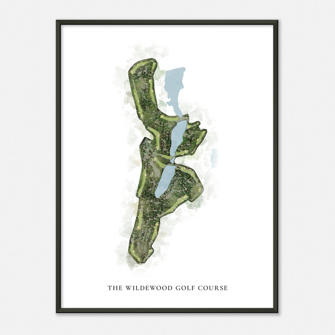 Print of The Wildewood Golf Course Classic Map
