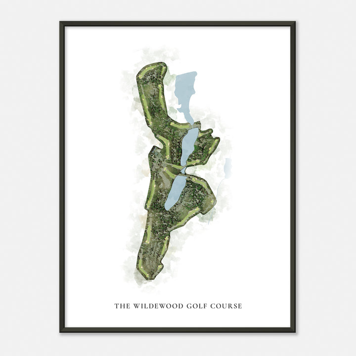 Print of The Wildewood Golf Course Classic Map