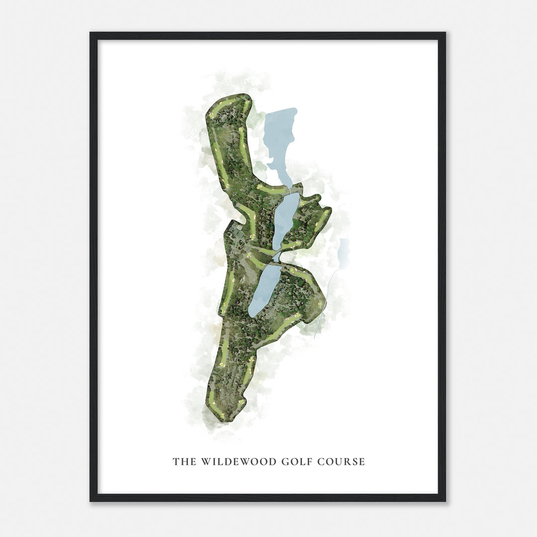 Print of The Wildewood Golf Course Classic Map