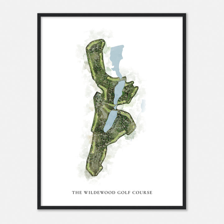 Print of The Wildewood Golf Course Classic Map