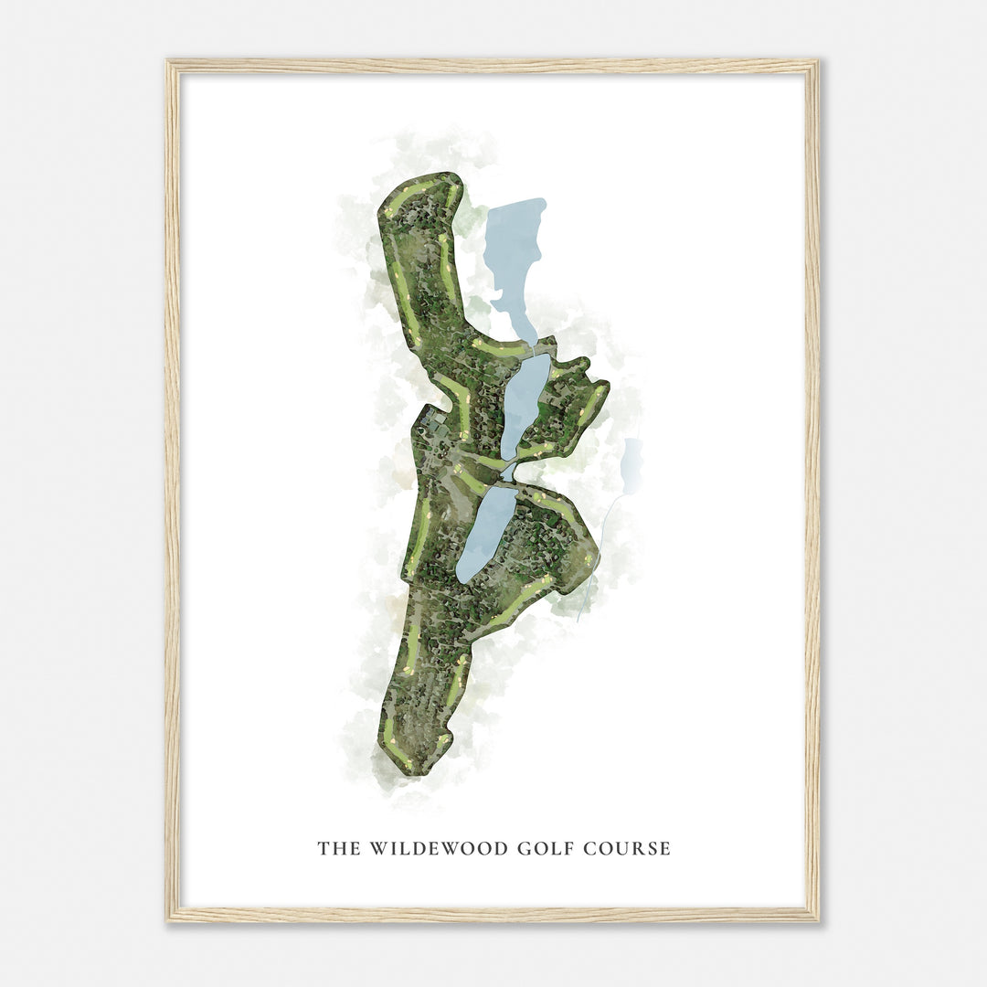 Print of The Wildewood Golf Course Classic Map