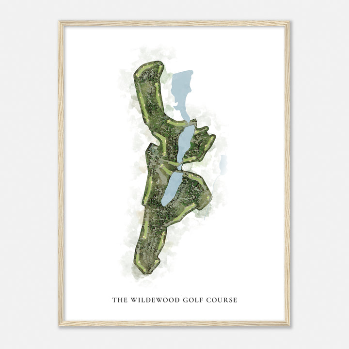 Print of The Wildewood Golf Course Classic Map
