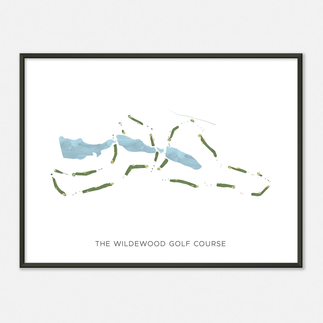 Print of The Wildewood Golf Course Modern Map