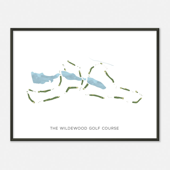 Print of The Wildewood Golf Course Modern Map