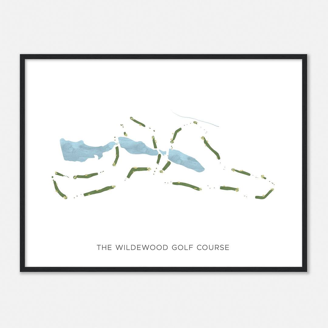 Print of The Wildewood Golf Course Modern Map