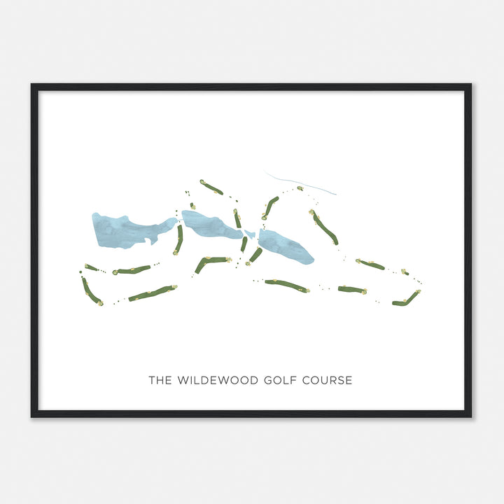 Print of The Wildewood Golf Course Modern Map