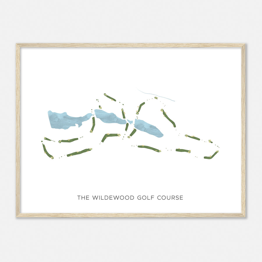 Print of The Wildewood Golf Course Modern Map
