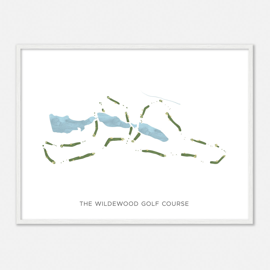 Print of The Wildewood Golf Course Modern Map