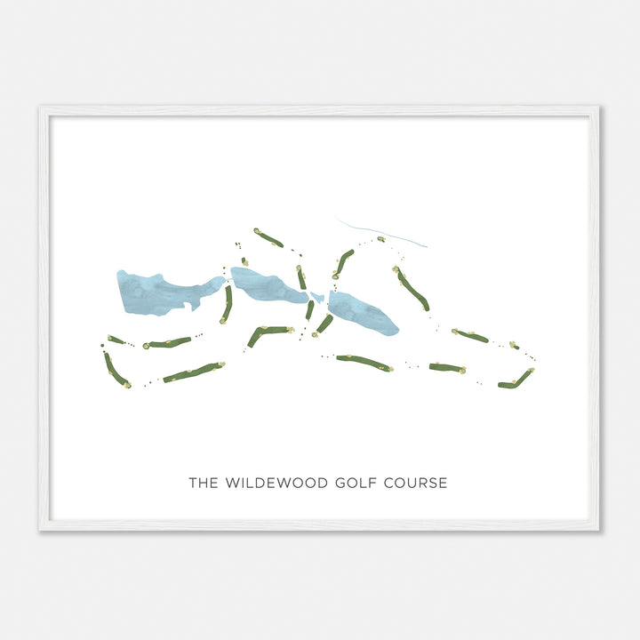 Print of The Wildewood Golf Course Modern Map