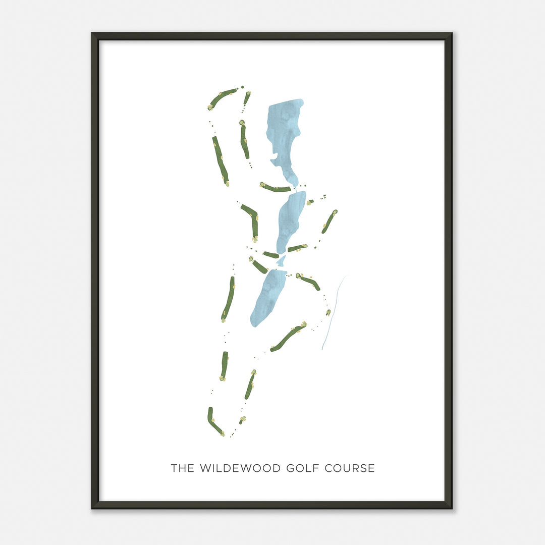 Print of The Wildewood Golf Course Modern Map