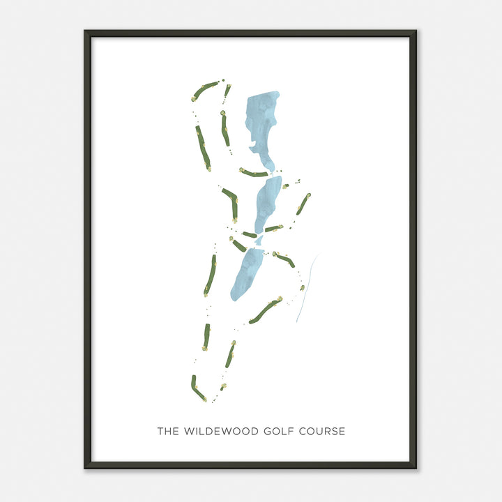 Print of The Wildewood Golf Course Modern Map