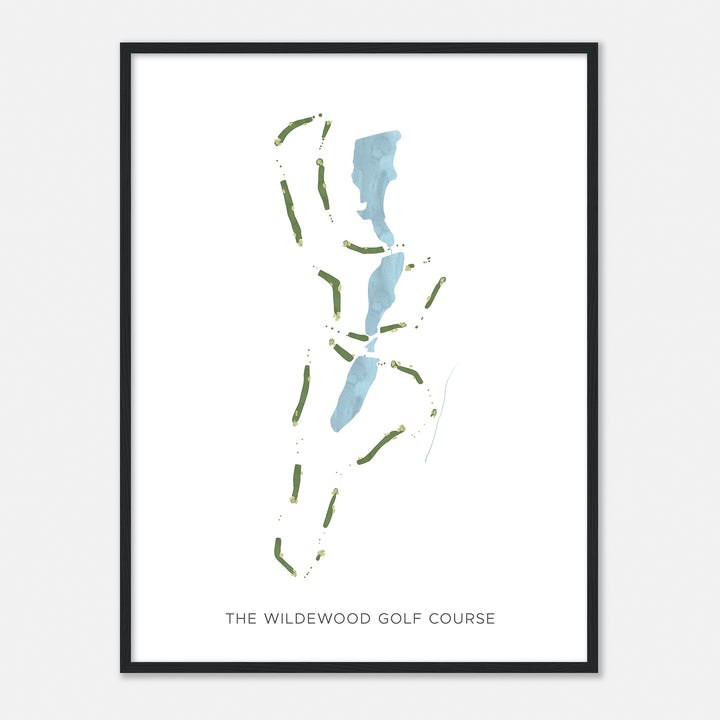 Print of The Wildewood Golf Course Modern Map