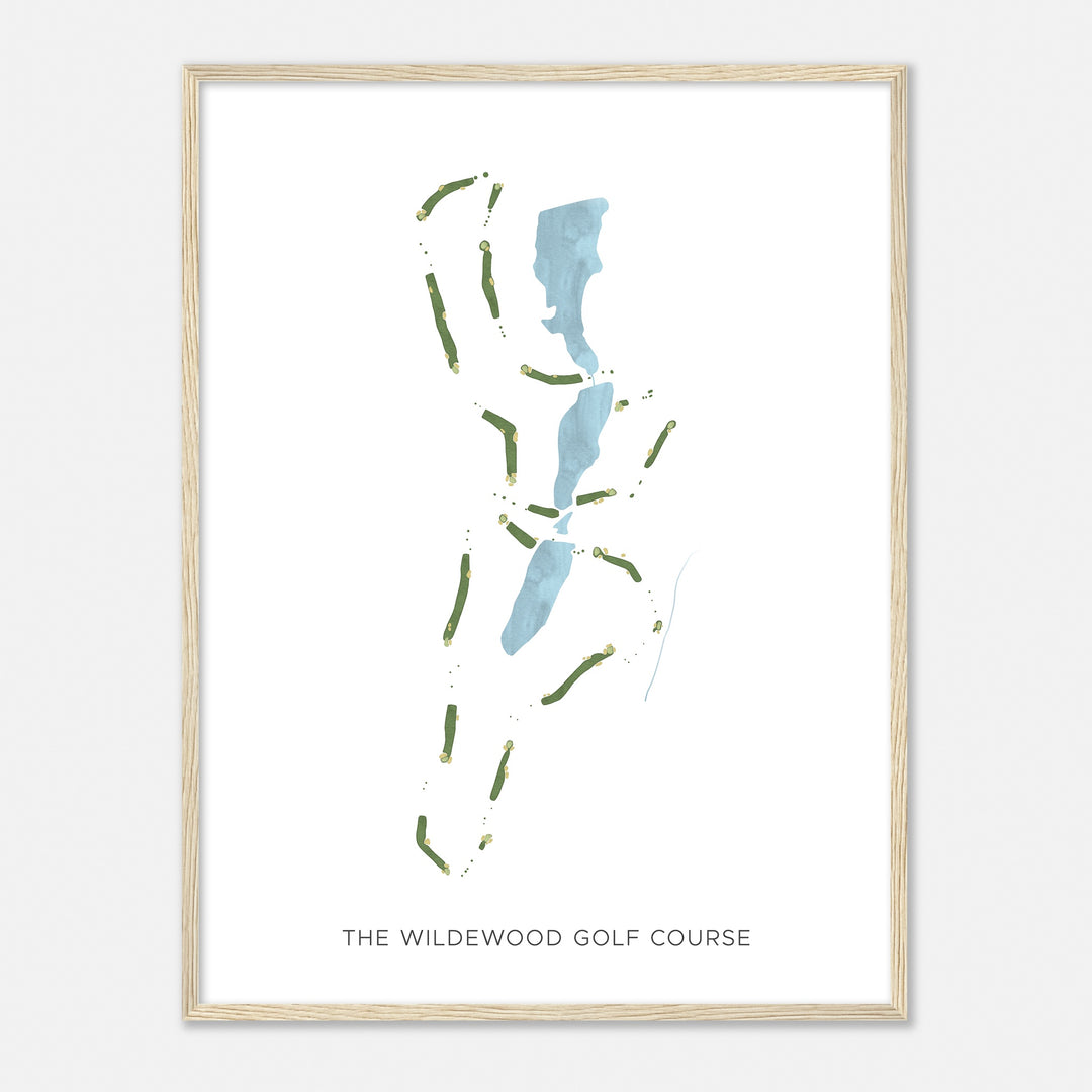 Print of The Wildewood Golf Course Modern Map