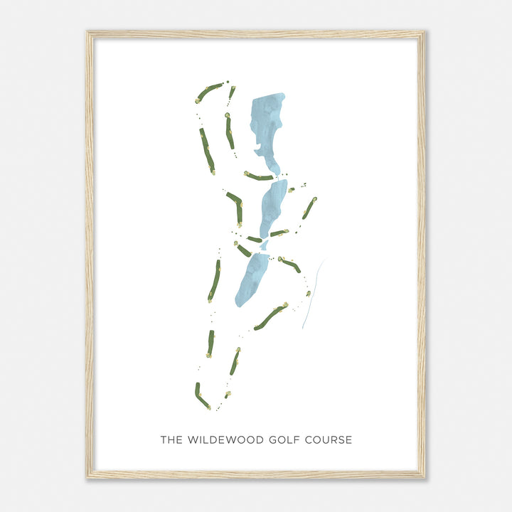 Print of The Wildewood Golf Course Modern Map
