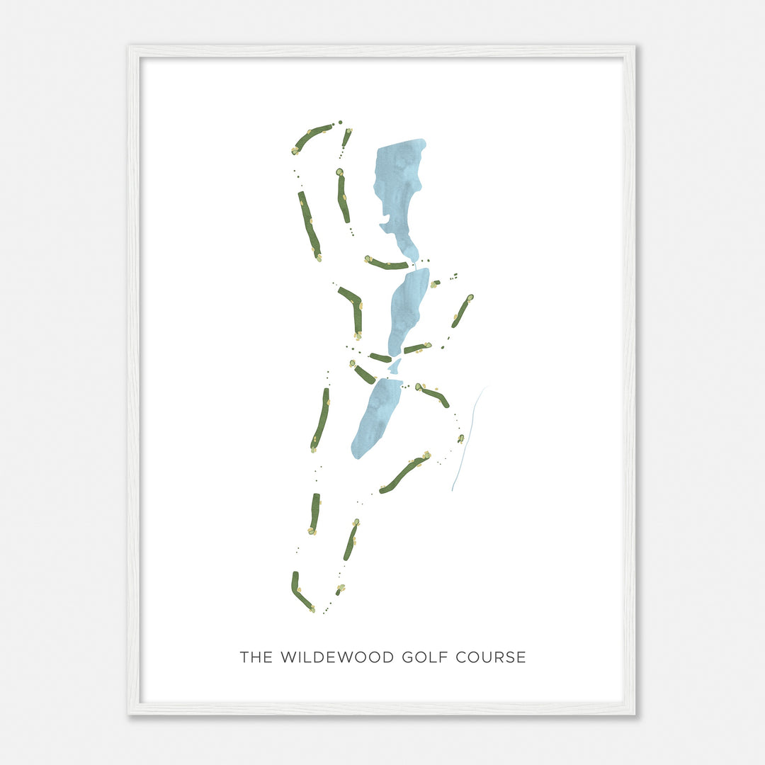Print of The Wildewood Golf Course Modern Map