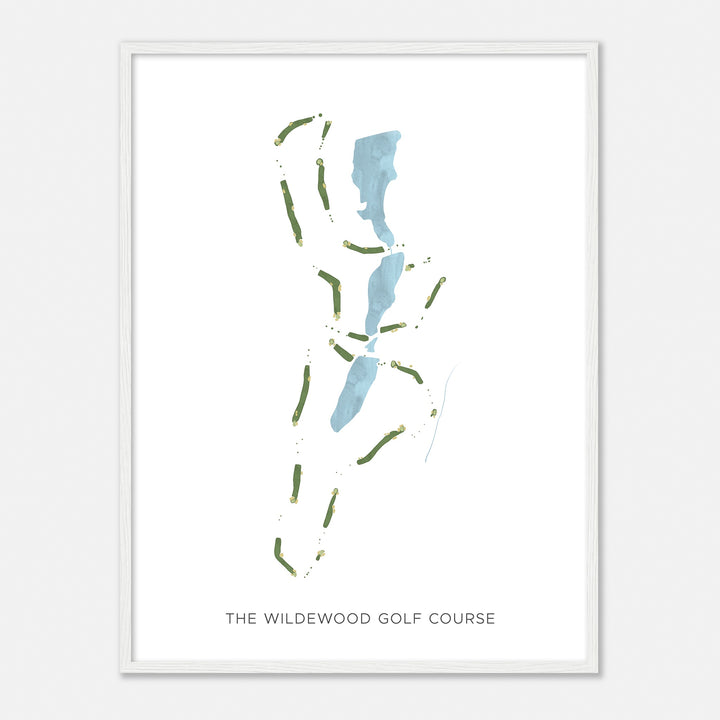 Print of The Wildewood Golf Course Modern Map