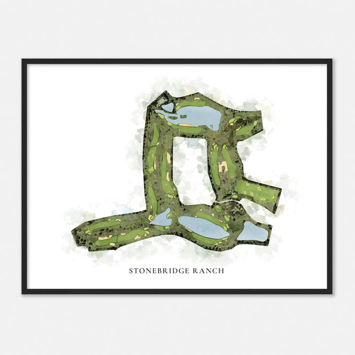 Print of Stonebridge Ranch Classic Map