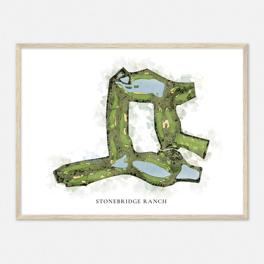 Print of Stonebridge Ranch Classic Map