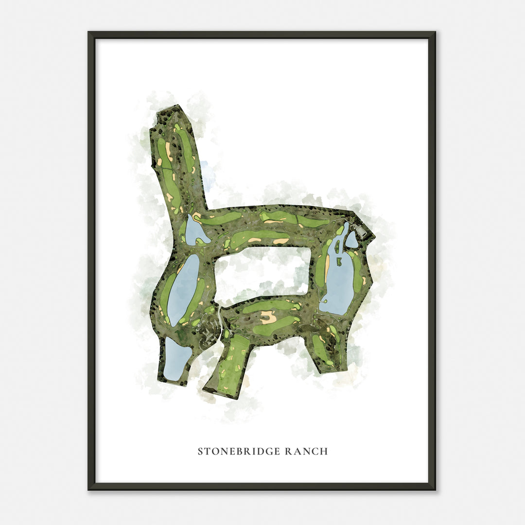 Print of Stonebridge Ranch Classic Map