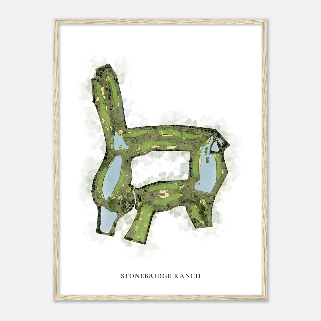 Print of Stonebridge Ranch Classic Map
