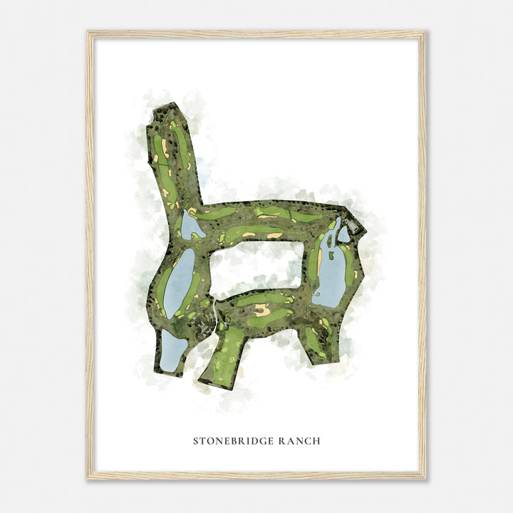 Print of Stonebridge Ranch Classic Map