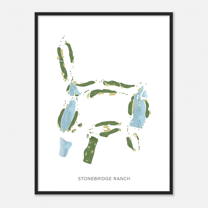 Print of Stonebridge Ranch Modern Map