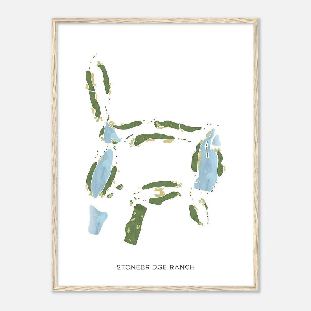 Print of Stonebridge Ranch Modern Map