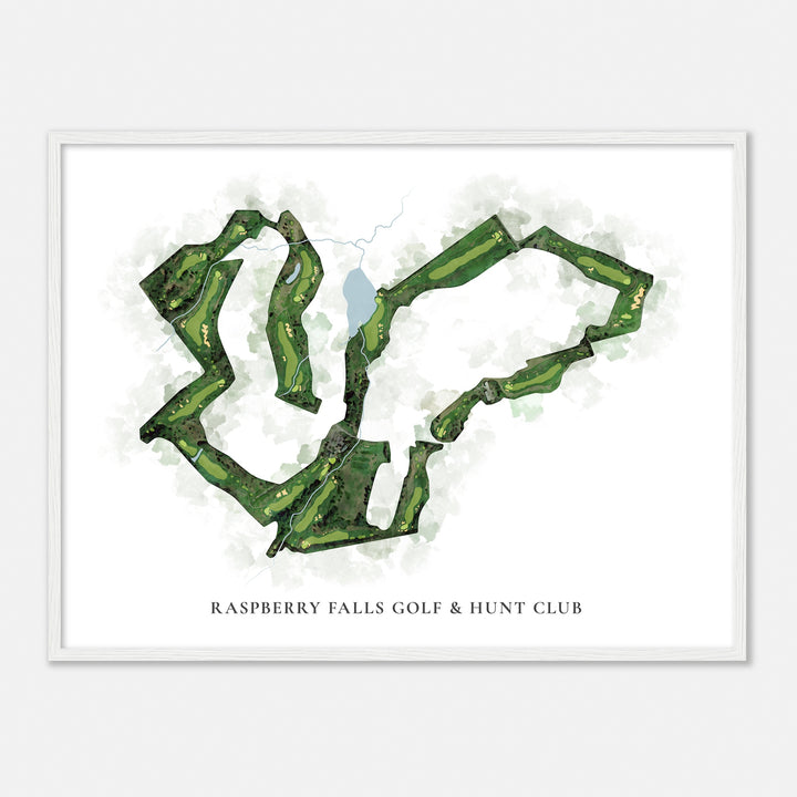 Print of Raspberry Falls Golf & Hunt Club Classic Map