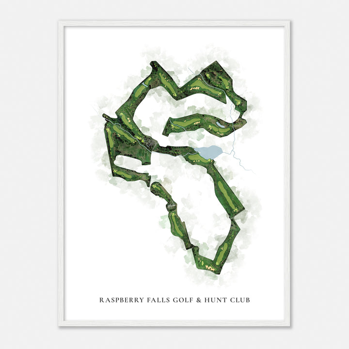 Print of Raspberry Falls Golf & Hunt Club Classic Map