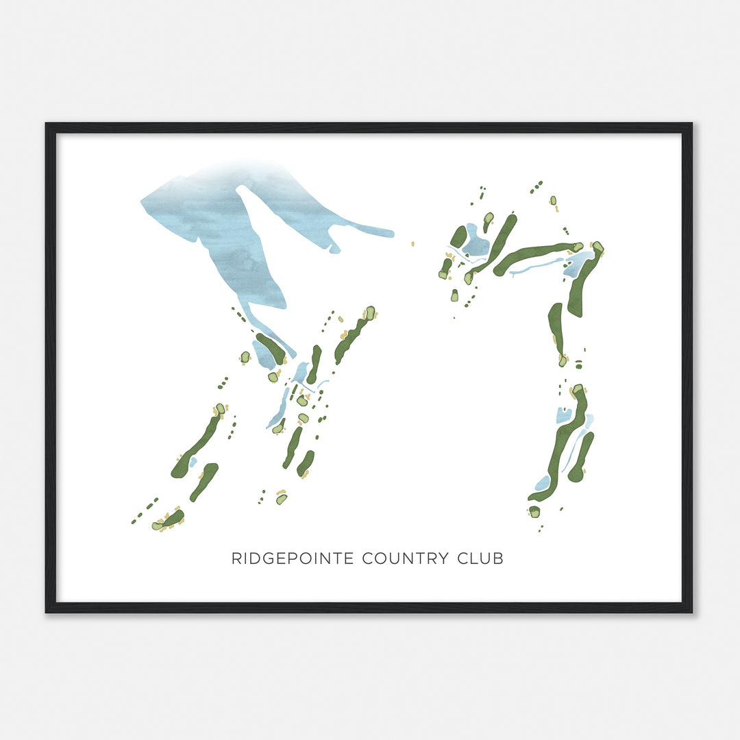 Print of Ridgepointe Country Club Modern Map