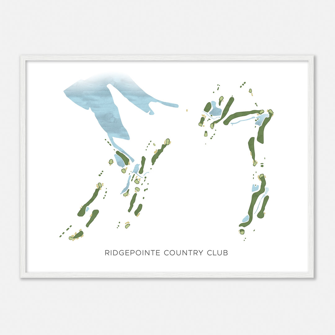 Print of Ridgepointe Country Club Modern Map