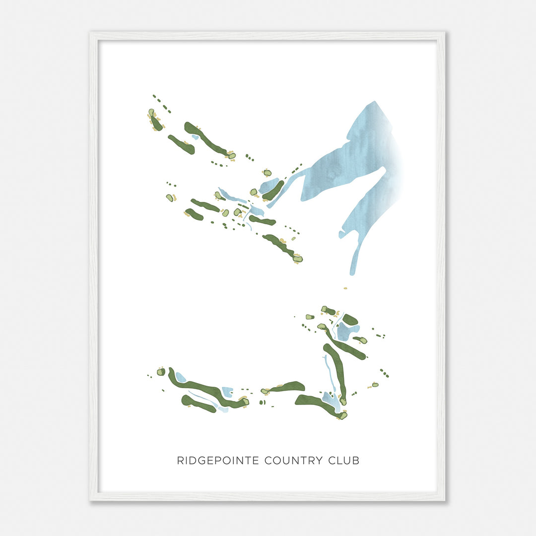 Print of Ridgepointe Country Club Modern Map