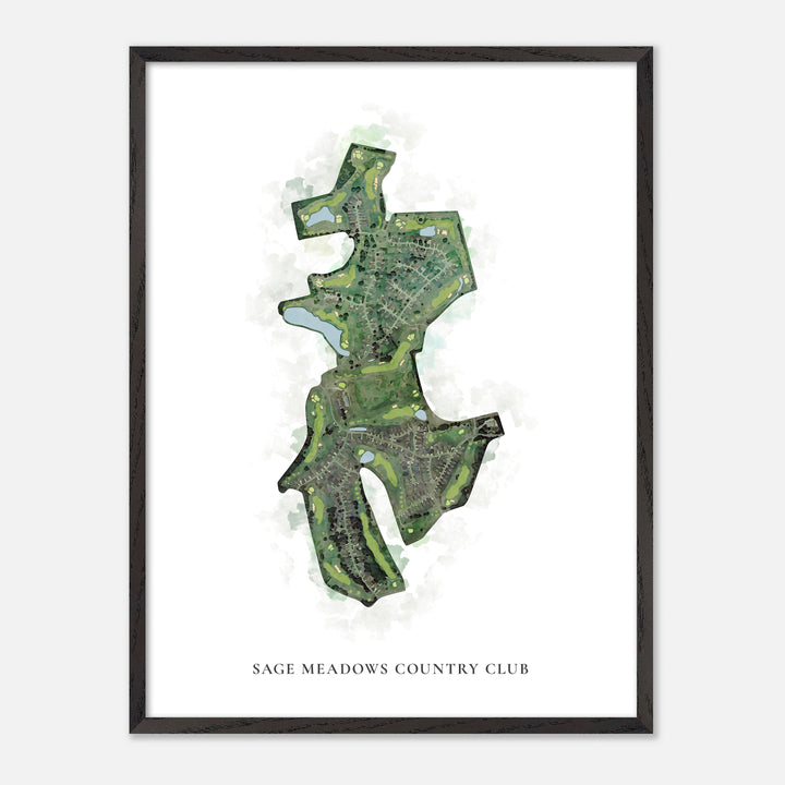 Print of Sage Meadows Country Club Classic Map