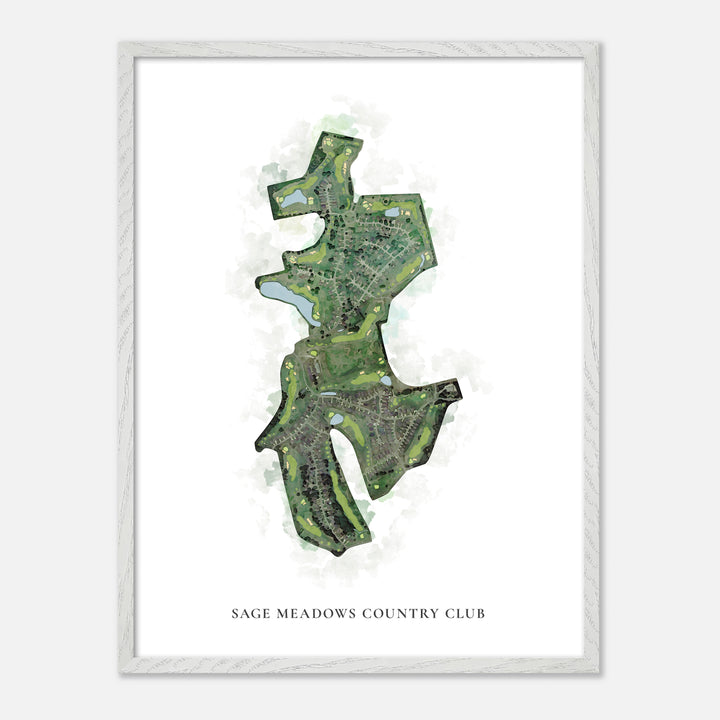 Print of Sage Meadows Country Club Classic Map