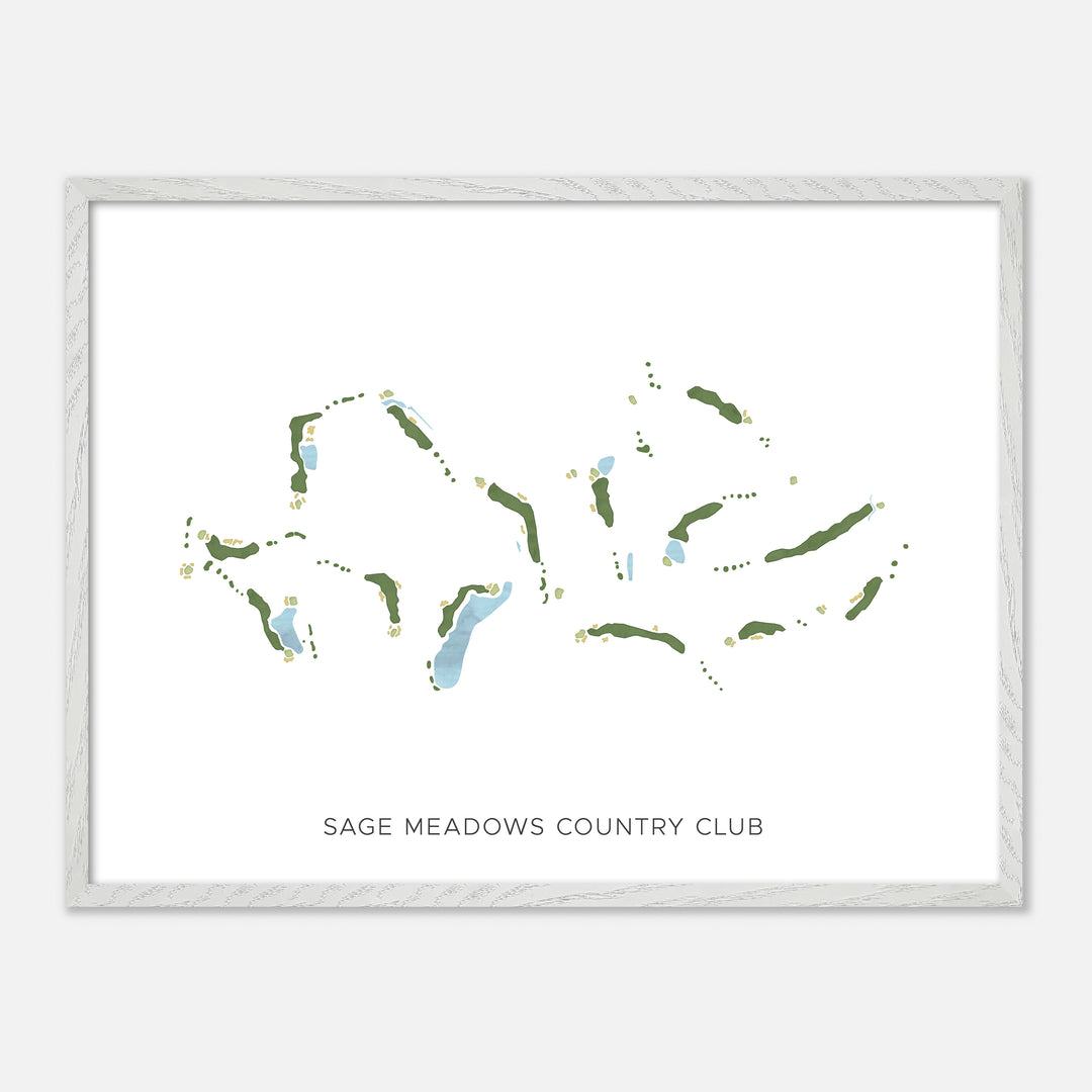 Print of Sage Meadows Country Club Modern Map