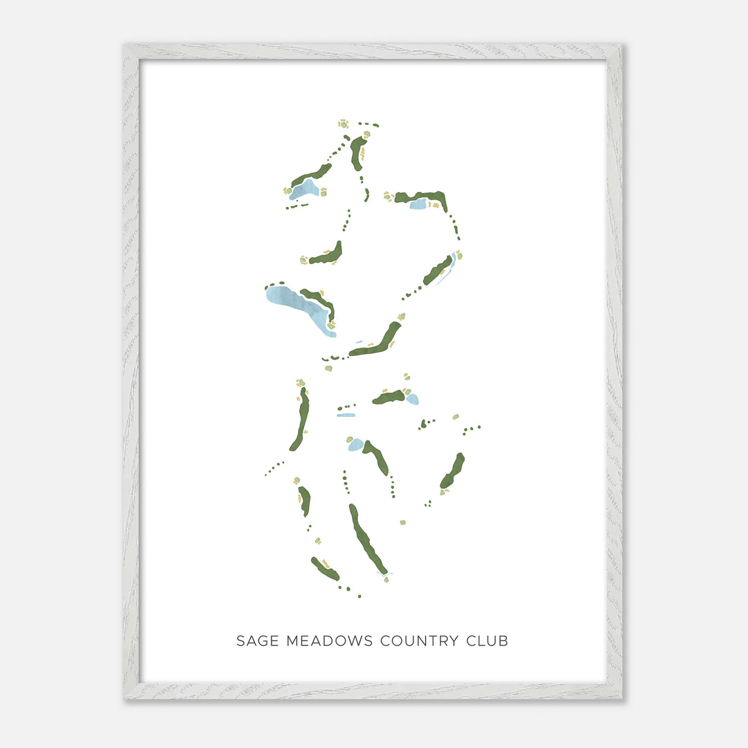 Print of Sage Meadows Country Club Modern Map