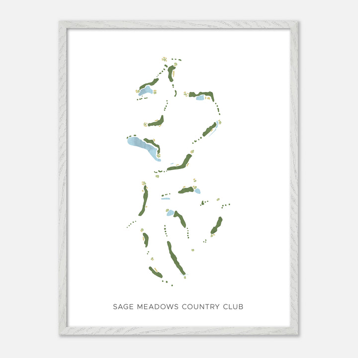 Print of Sage Meadows Country Club Modern Map