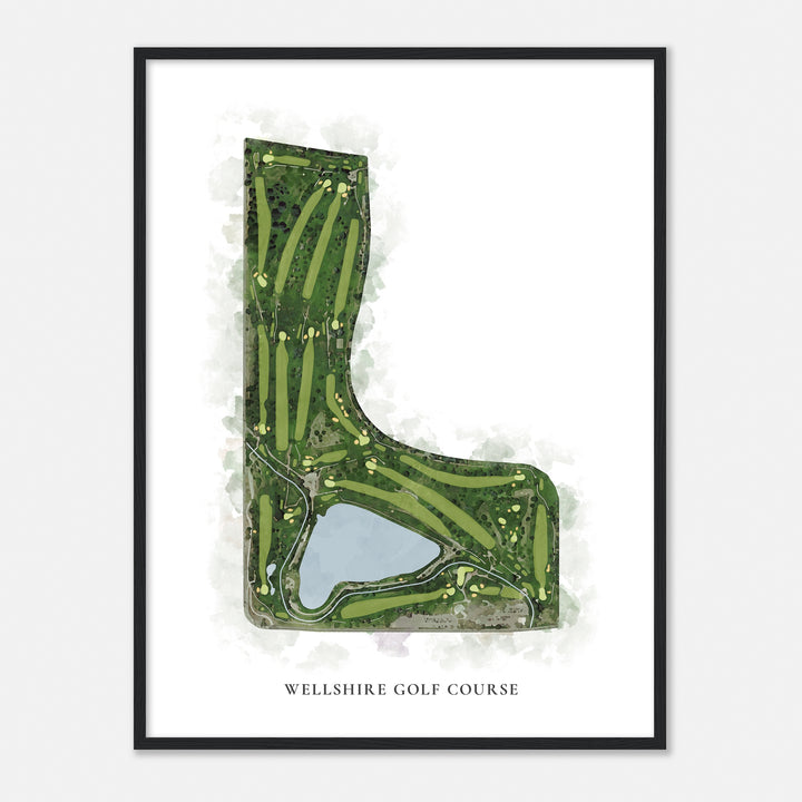 Print of Wellshire Golf Course Classic Map