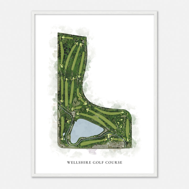 Print of Wellshire Golf Course Classic Map