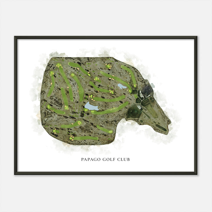 Print of Papago Golf Club Classic Map